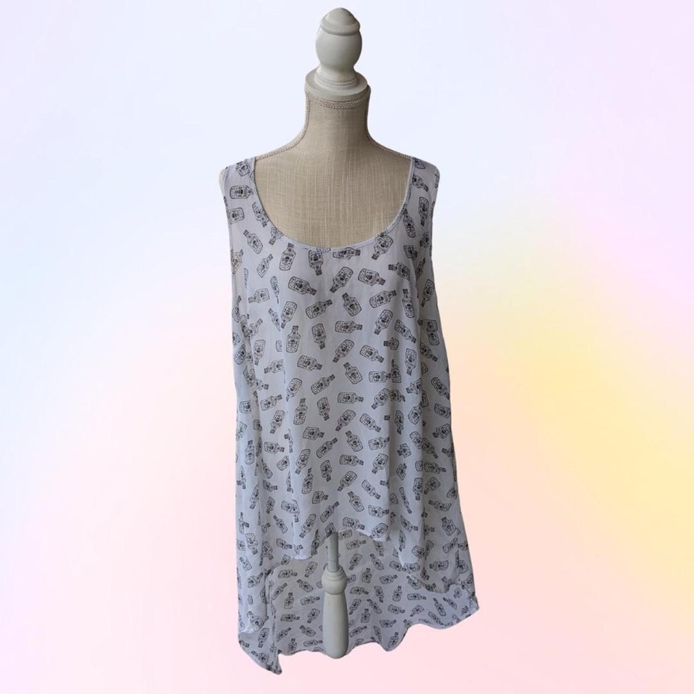 Torrid Poison Bottle Print Hi-Lo Tank Top